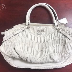 Coach white out bag